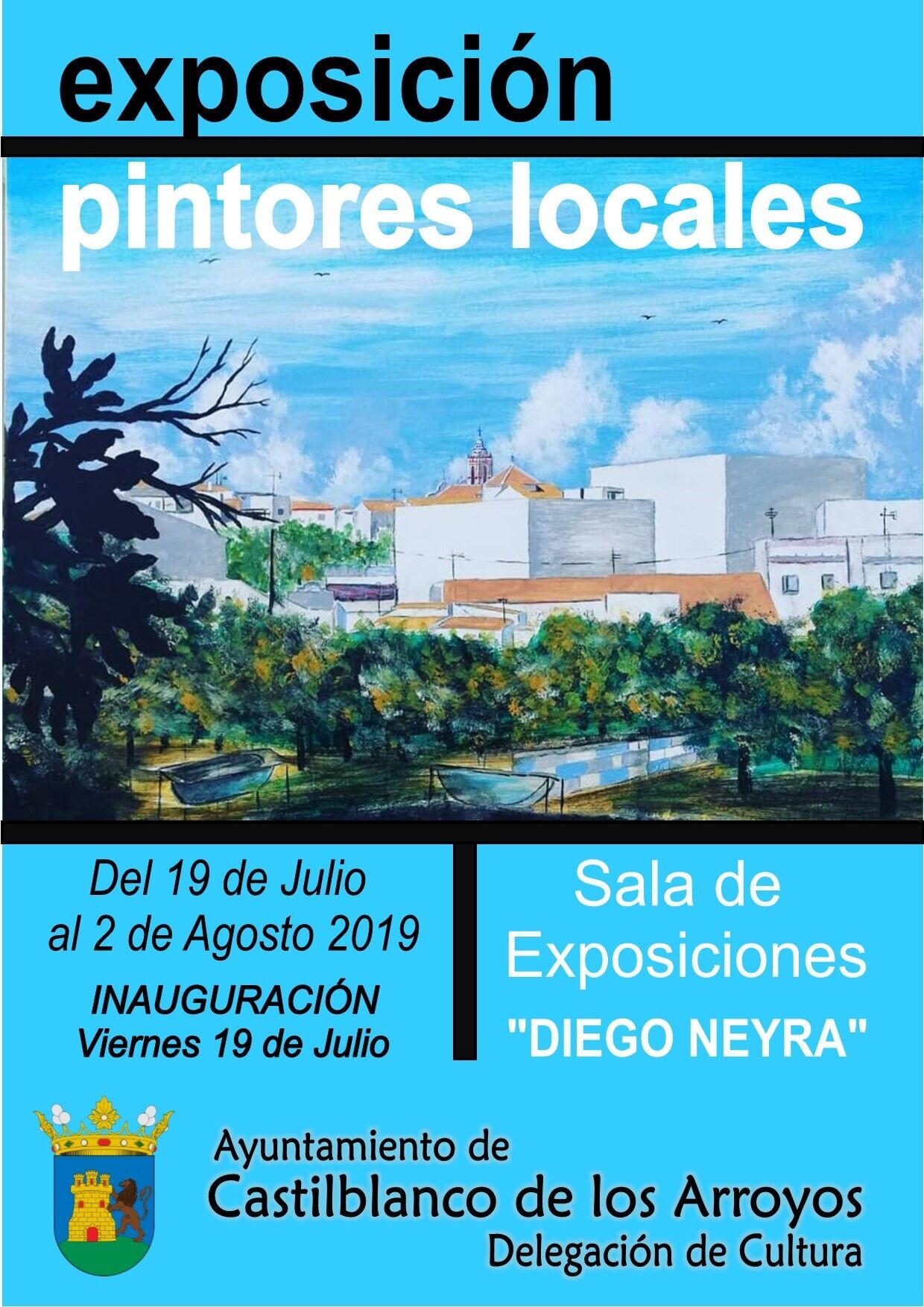Cartel Exposición Pintores Locales