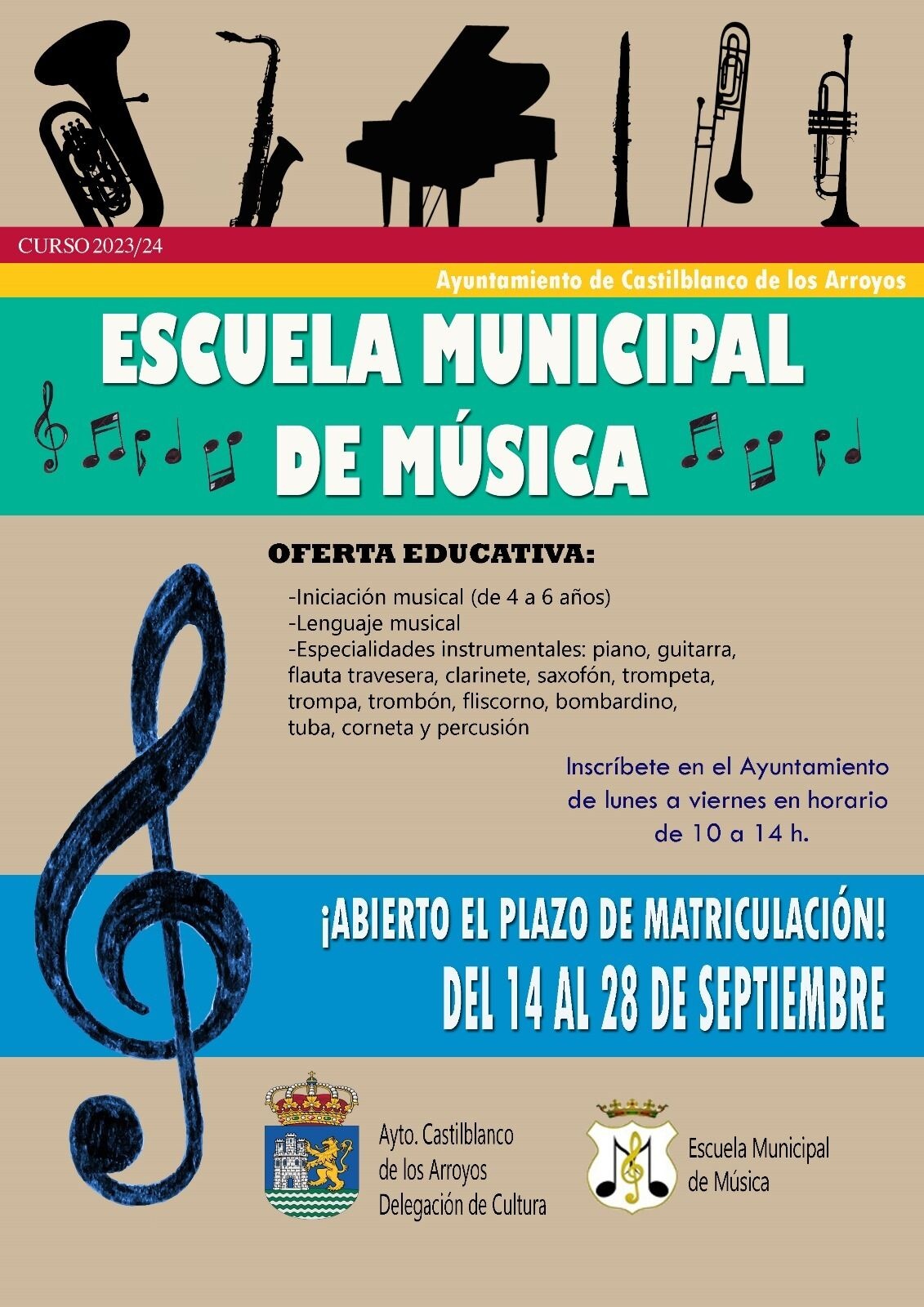 Cartel Escuela Musica 23-24